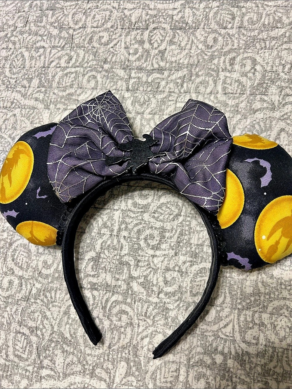 Halloween Spiderweb Bow Headband